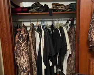 Hunting Clothes, several tee shirts with built in holsters