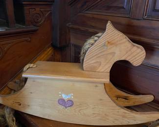 Wooden Rocking Horse
