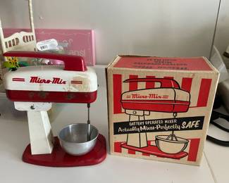 Vintage Micro Mix Toy Mixer with Box