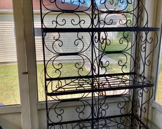 Antique 4 Tier Bakers Rack