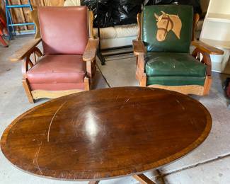Vintage 1950's Wagon Wheel Furniture