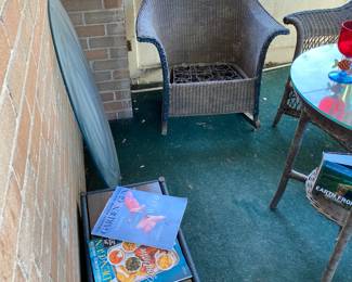 Antique Wicker Rocking Chair, Arm Chair