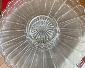 Vintage Heisey Glass Plates