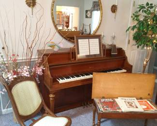 Piano, sewing rocker