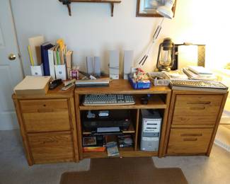 Wood filing cabinets