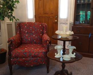 Fenton, side chair, vintage side table
