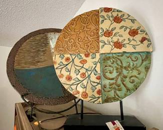 large decorative discs