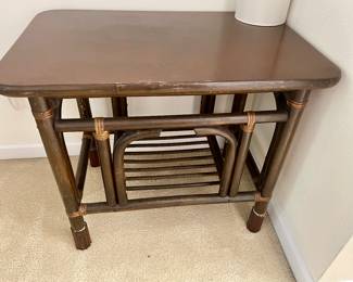 rattan end table