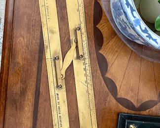 unique brass parallel ruler made in Great Britain