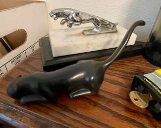 Jaguar hood ornament and paperweight