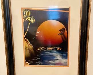 framed art from Las Vegas Fremont Street artist