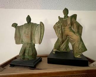pair of Asian statues