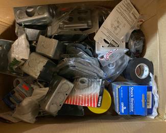 Electric and plumbing supplies and tools. 