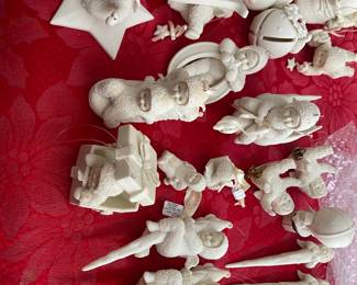 Huge Snow Babies Collection and assorted display item. 