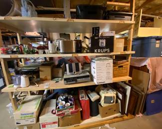 Kitchen items from electric skillet to toasters and blenders and ice cream makers