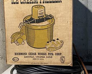 Summer treat with ice cream machine