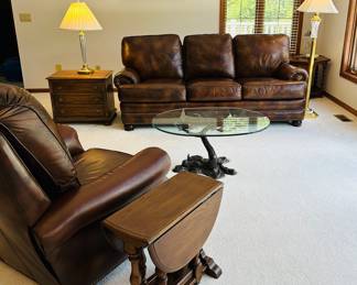 Leather Sofa, Loveseat, Recliner 