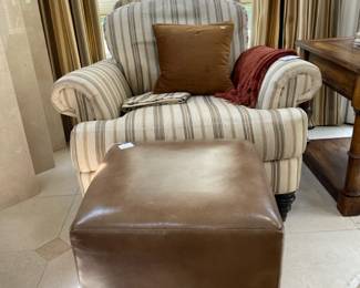 Ethan Allen Chad Ottoman, Ethan Allen Hyde chairs, Floor Lamp