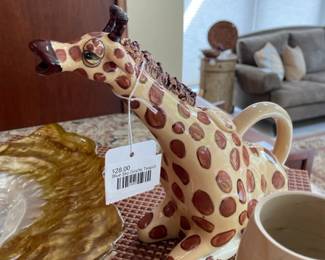 Blue Sky Giraffe Teapot