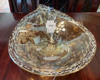 Murano Style Blown Glass Bowl