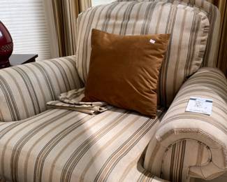Ethan Allen Hyde chairs, decorative pillows