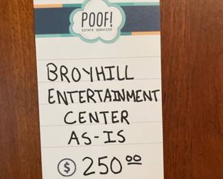 Broyhill Entertainment Center