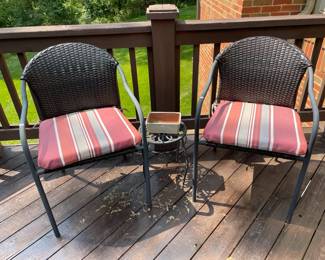 Patio Chairs, Metal Plant Stands