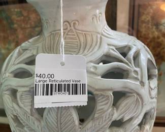 Large Reticulated Vase