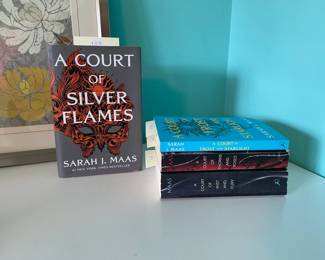 A Court of Silver Flames First edition, A Court of Frost and Starlight, A Court of Thorns and Roses, A Court of Mist and Fury