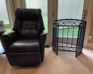 Boston Leather Power Recliner