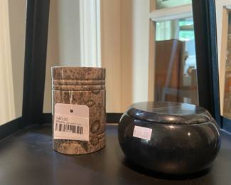 Marble Jar with Lid