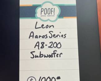 Leon Aaros Series A8-200 Subwoofer