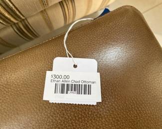 Ethan Allen Chad Ottoman