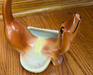 Several Dachshund Figurines , Planter