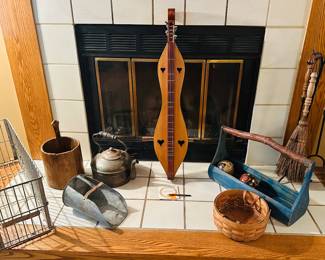 Vintage Items, 4 String Ginger, Flathead Hourglass Dulcimer