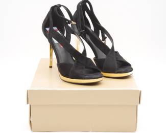 Michael Kors Becky Ankle Strap Suede High Heels