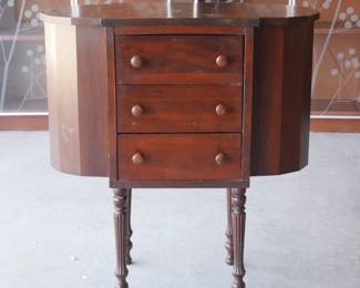 Antique Mahogany "Martha Washington" Sewing Table