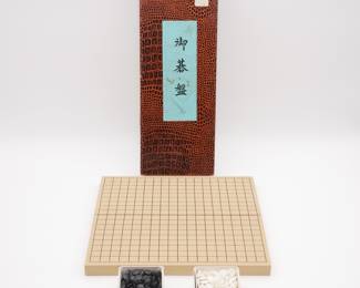 Books Kinokuniya Vintage Go Game Set w/ Folding Wooden Board