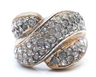 14K Gold Plated Ring w/ Cubic Zirconium Stones