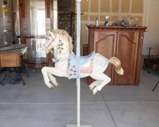 Antique Hand-Painted Carousel Horse