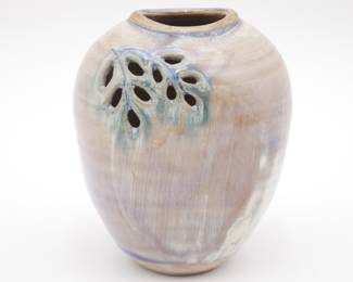 Small Ceramic Art Vase w/ Artist Signature