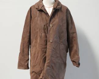 Vintage Vera Pelle Womens Soft Brown Leather Coat