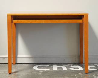 Levenger Minimalist Desk w/Slide-Out Under Desk Extension