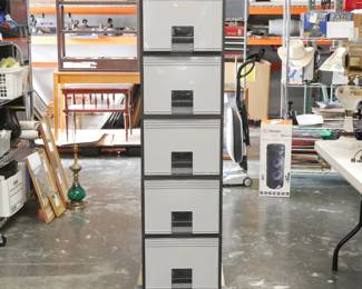 Storex Stackable Plastic Storage Drawers (Total Of 5)