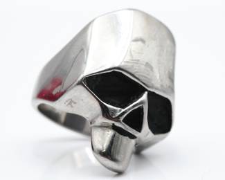 Geometric Skull Stainless Steel Ring