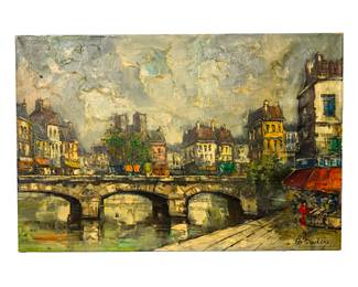 145  OIL ON CANVASE BY HAROLD DUCHERIE