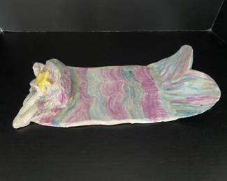 #25 Mermaid Cake platter - Frantic - Ann Roberts Morley Pottery (1936-2009)