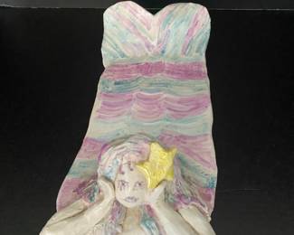 #25 Mermaid Cake platter - Frantic - Ann Roberts Morley Pottery (1936-2009)