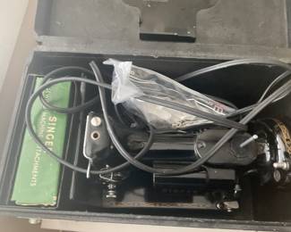 Singer Feather weight sewing machine. 