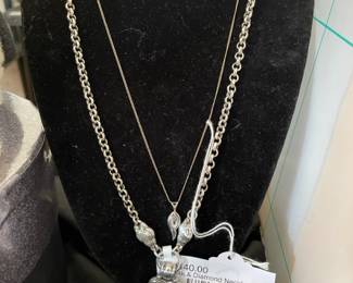 14k & Diamond Necklace (BL)